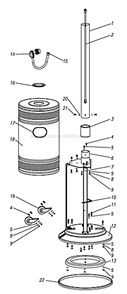 Page B Diagram and Parts List for PC-02  Patio Comfort Heater